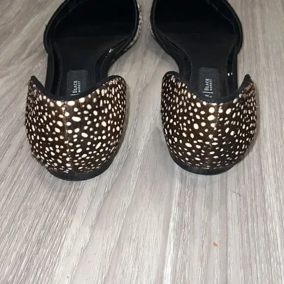 WHBM 'Cosima' Spotted Cow Hair Flats Size 7 - Picture 4 of 6